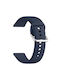 Кайшка Силиконова Сребриста Ключалка OnePlus Watch 2R 47mm/OnePlus Watch 2 47mm Тъмносин