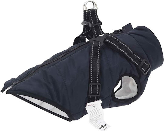 vidaXL Blue Fleece / Waterproof Dog Coat XLarge
