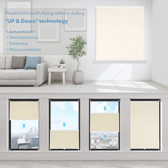 Roller Blinds Partial Blackout Beige W70xH130cm 38B30700