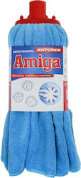 Amiga Mop with Microfibers Blue