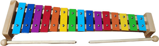 V-tone Dc15 Xylophone Diatonic Bells 15 Notes Colorful School Wooden Mallets Set Children