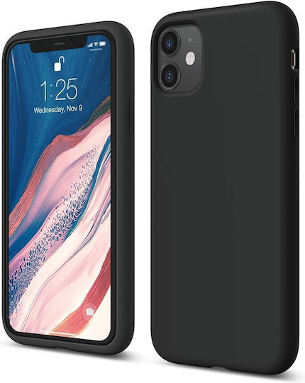 Elago Umschlag Rückseite Silikon / Kunststoff Schwarz (iPhone 11)