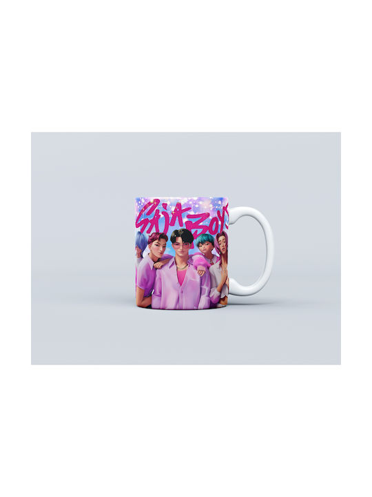 White Ceramic Mug 330ml K-pop Demon Hunter Dp5789