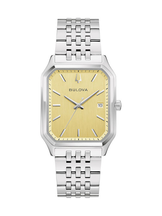 Bulova Tony Bennett Men's Watch 32mm Battery with Silver Stainless Steel Bracelet