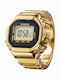 Casio Digital Men's Watch Battery with Gold Metal Bracelet