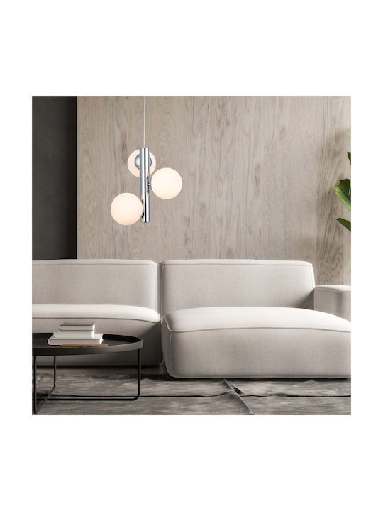Agora Lighting Reglabil Lustră Alb cu Dulie E14...