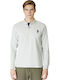 Idris Polo Long Sleeve Grey Men's Blouse