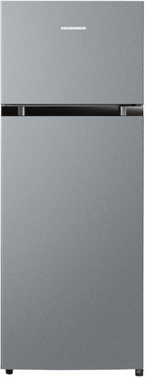 Heinner Double Door Refrigerator 204lt H143xW55xD55cm Silver HF-M24ESE++