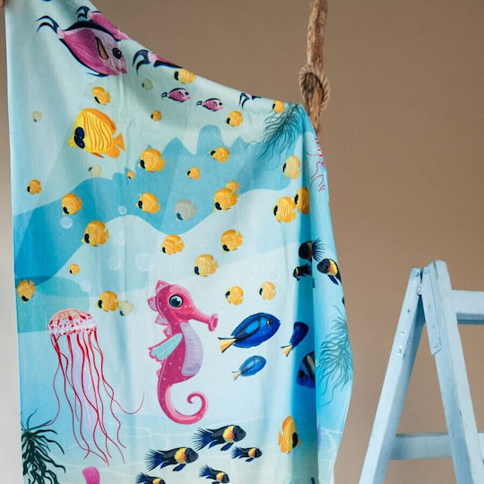 Carmel Children's Beach Towel Doubleface Ocean 70x140cm
