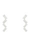 Metrongold Single Earring made of White Gold with Diamond