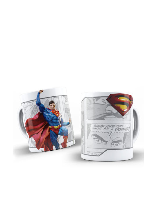 Cana Ceramică Albă 330ml Superman Dp5739