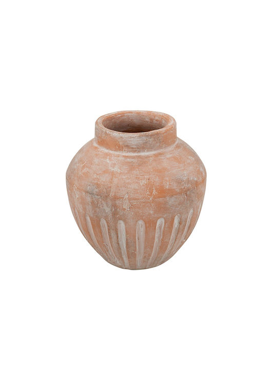 Artekko Decorative Vase Candia Orange 34.5x34.5x36.5cm