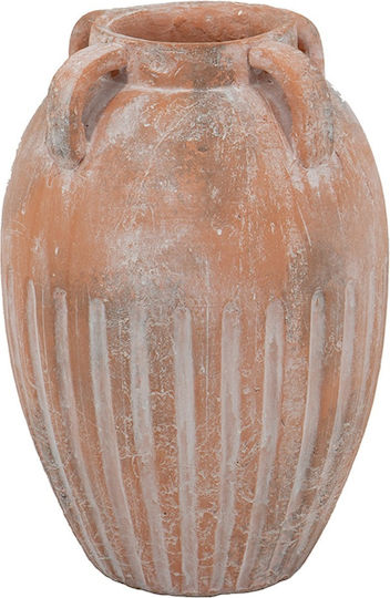 Artekko Βάζο Πήλινο Candia Πορτοκαλί Φ25.5xΥ36cm