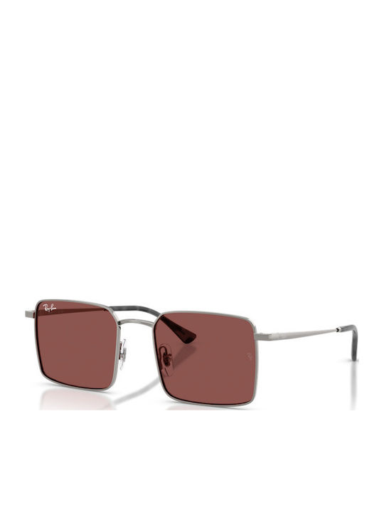 Ray Ban Unisex Sonnenbrille mit Silber Metall G...
