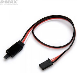 D-max Servo Extension Wire Futaba W Lock 22awg 300mm