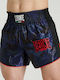Pantaloni De Box Kick-Thai Albastru Camuflaj Leone