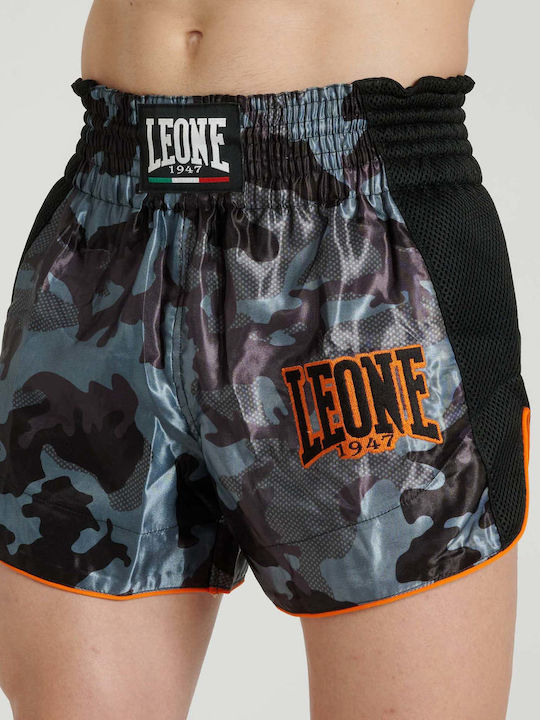 Leone Camo Thai Kick Fight Boxing Shorts Gray
