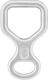 Petzl Huit D02 Καταβατήρας Αναρρίχησης Ασημί