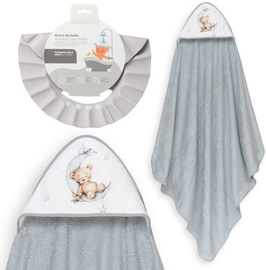 Interbaby Baby-Badetuch mit Kapuzen 100x100cm