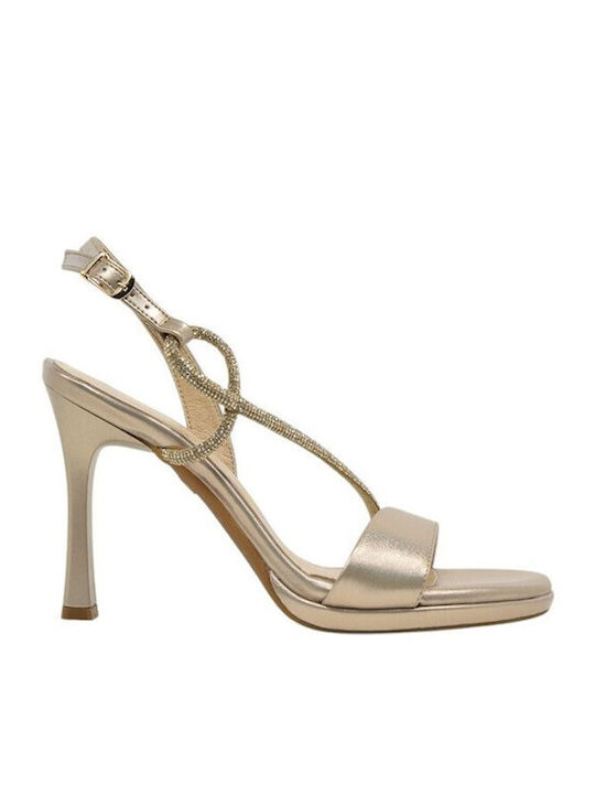 Ragazza Leather Sandals Gold