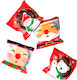 Set Perfect de 50 Pungi Alimentare de Crăciun Designuri Aleatorii 10x11cm PVC Set 50 Pungi Ambalare Crăciun Biscuiți