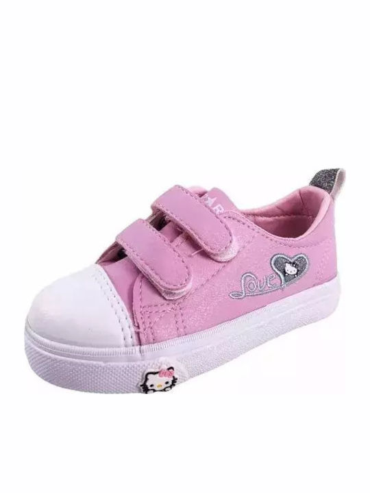 Kinder Sneaker mit Bügel- und Schleifenverschluss Rosa