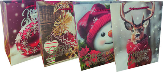 AGC Christmas Gift Bag 11x42 cm 12 pcs (Various Designs/Colors)