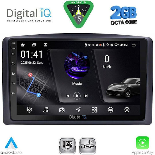 Digital IQ Car Audio System for Mercedes-Benz Vito / Viano 2015-2022 (Bluetooth/USB/AUX/WiFi/GPS/Apple-Carplay/Android-Auto) with Touch Screen 10"