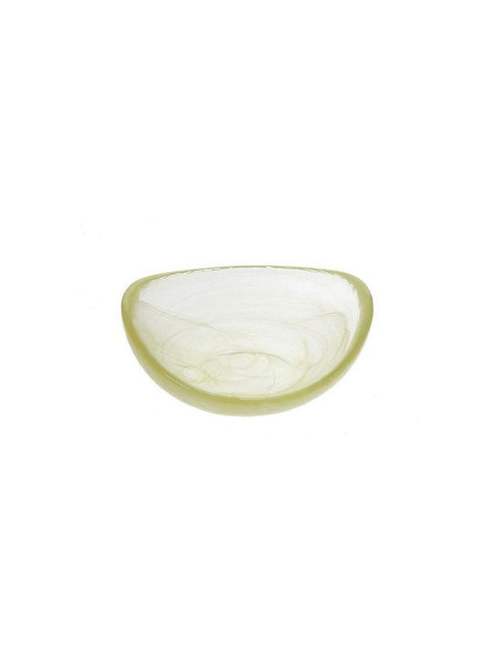 Espiel Atlas Serving Bowl Oval Glass Yellow 10x8cm 6pcs