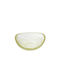 Espiel Atlas Serving Bowl Oval Glass Yellow 10x8cm 6pcs