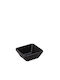 Espiel Wavy Matte Serving Bowl Square made of Melamine Black 7x7cm