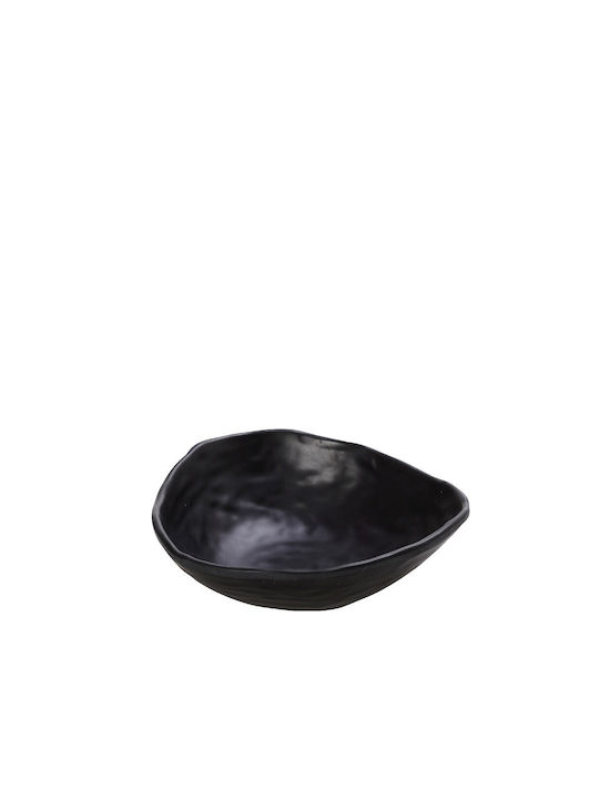 Espiel Wavy Matte Servierschüssel Oval aus Melamin Black 13.5x14cm