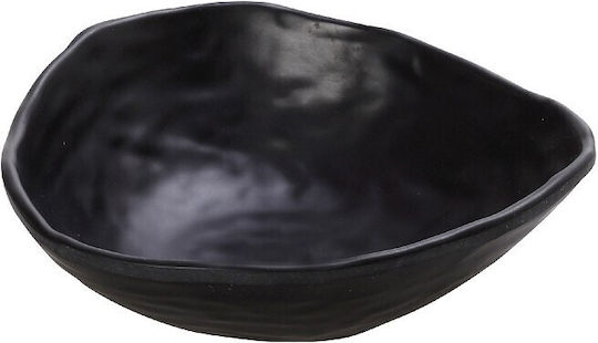 Espiel Wavy Matte Servierschüssel Oval aus Melamin Black 13.5x14cm