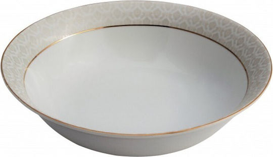 Oriana Ferelli Ice Cream Serving Bowl Round made of Porcelain White with Diameter 14cm 3pcs