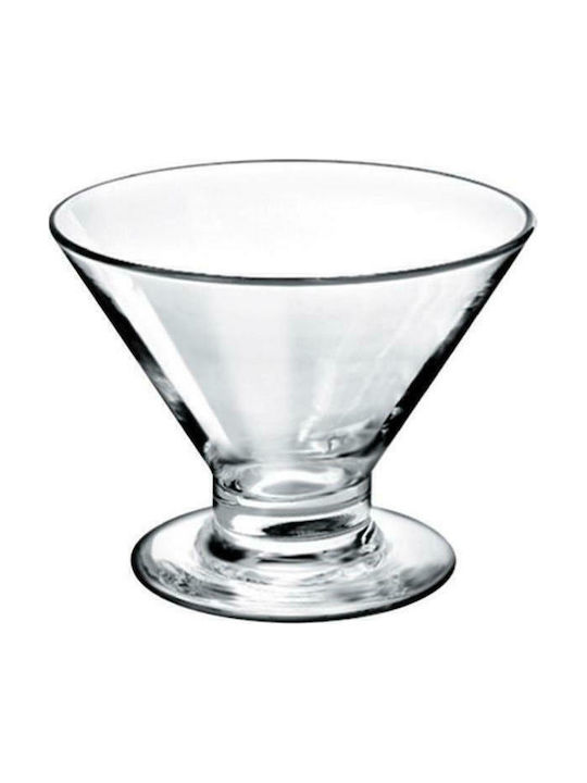 Borgonovo Ice Cream Serving Bowl Round Glass Transparent with Diameter 8.5cm