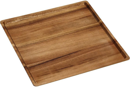Espiel Ξύλινος Δίσκος Σερβιρίσματος 30x30cm 2τμχ