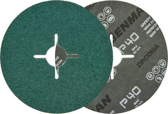 Benman Φύλλο Λείανσης Έκκεντρου Τριβείου K40 125x125mm Σετ 25τμχ