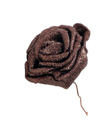 Espiel Crăciun Decorativ Plastic Floare Lungime 7cm. Rose Trandafiri 2buc