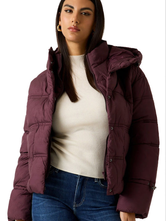 Guess 'new Daisy' Crop Γυναικείο Puffer Μπουφάν...