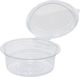 Salad Bowl 400ml Cylindrical Transparent PET Embedded Lid Olipack 401 45171 480 Pieces