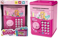 Copil Cutiuta de bani Plastic Roz 14x14x20cm