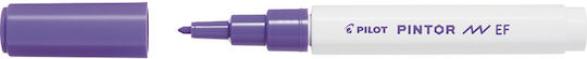 Pilot Pintor Extra Fine Μαρκαδόροι Σχεδίου Μωβ 0.7mm Σετ 6τμχ