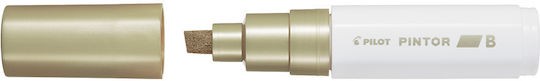 Pilot Pintor Broad Design Markers 8mm Gold 6pcs