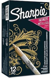 Sharpie Ακρυλικοί Μαρκαδόροι Gold Σετ 12τμχ