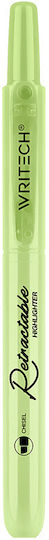 Writech Writech Textmarker Knopfmeißel 1-4mm Einziehbar Limette 545779
