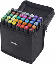 Μαρκαδόροι Multicoloured Σετ 40 χρώματα
