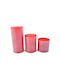 Fylliana Aromatic Candle in Jar Red 7x15cm 2 Pieces