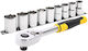 Stanley Ratschen- & Steckschlüssel-Sets 1\2" 10Stück