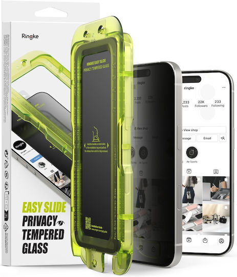 Ringke Full Glue Privacy Tempered Glass 2τμχ (Iphone 17)