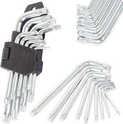 Allen Σετ 9 Κλειδιά Torx σε Σχήμα L